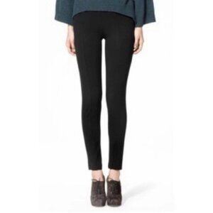 NWT Theory Quinna slim pants in black stretch ponte